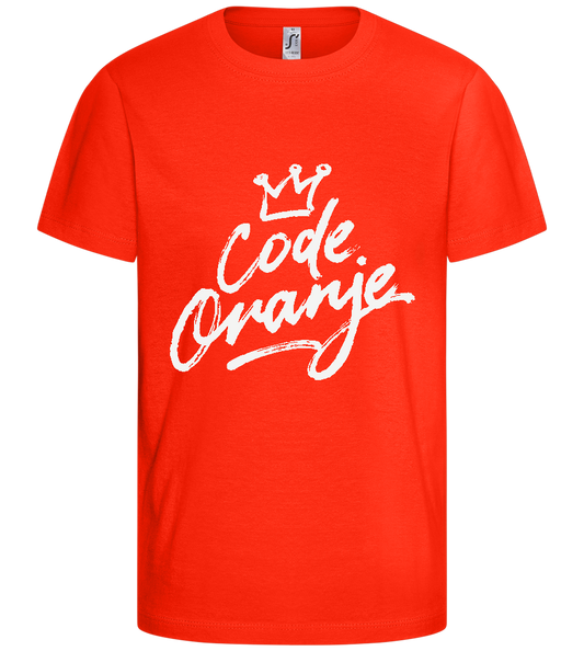 Code Oranje Kroontje Design - Comfort kids fitted t-shirt_RED_front