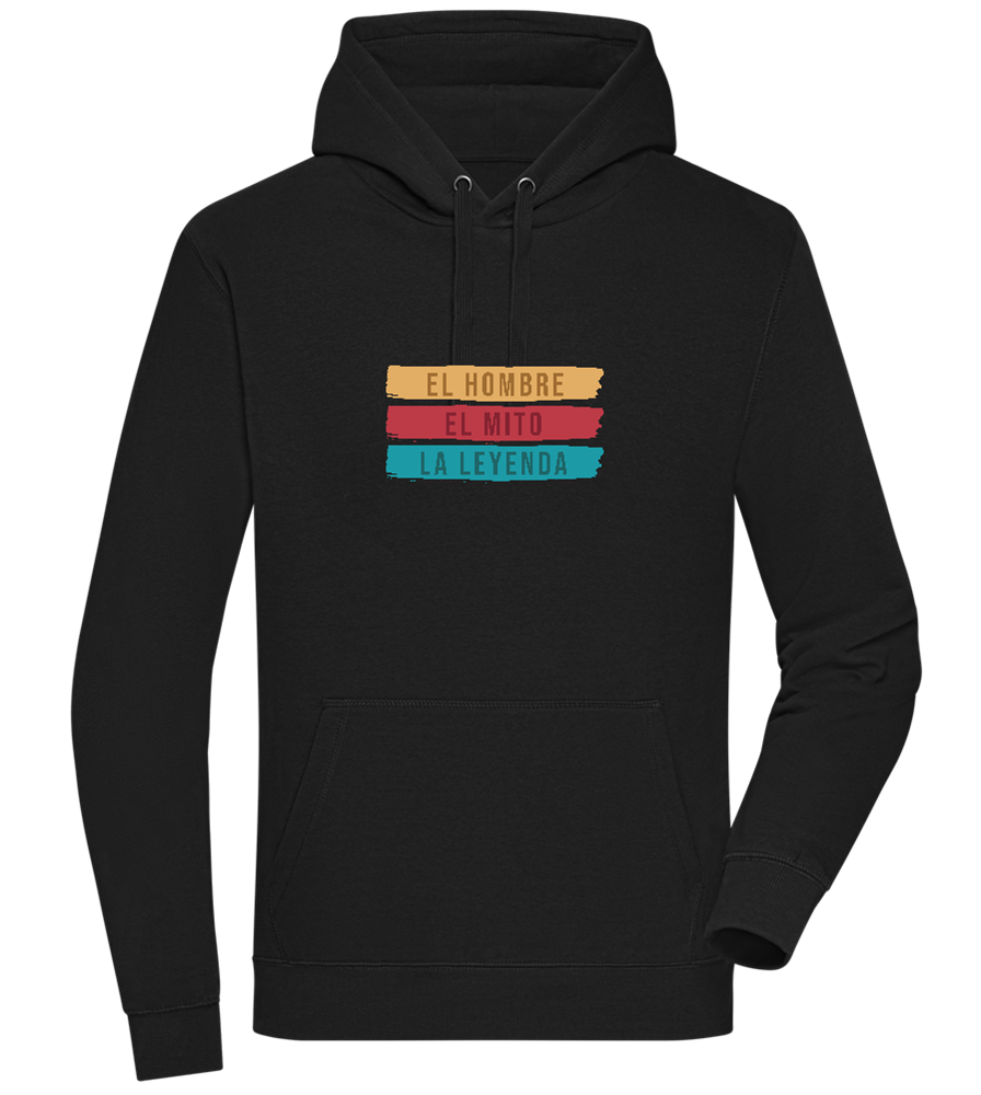 The Man The Myth The Legend Design - Premium unisex hoodie_BLACK_front