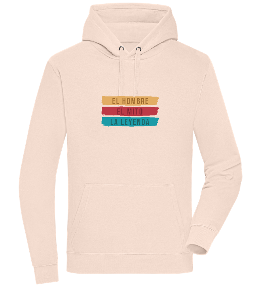 The Man The Myth The Legend Design - Premium unisex hoodie_LIGHT PEACH ROSE_front