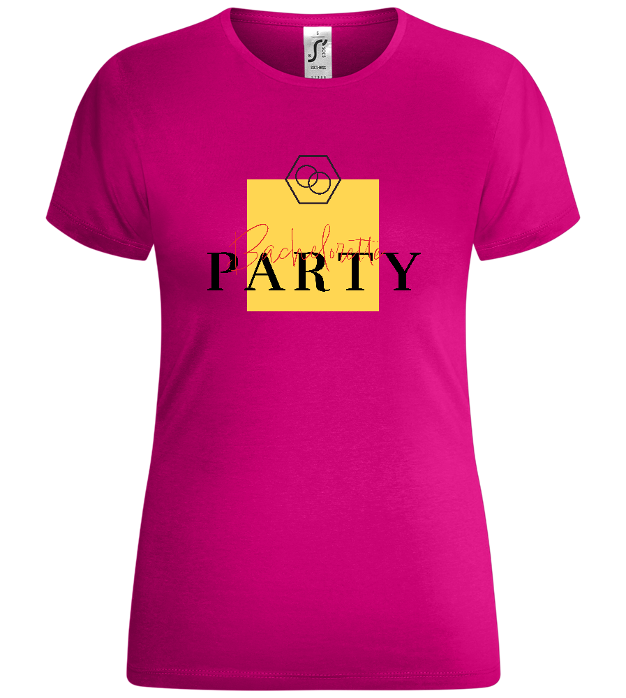 Bachelorette Party Minimalistic Design - Comfort women's t-shirt_FUCHSIA_front