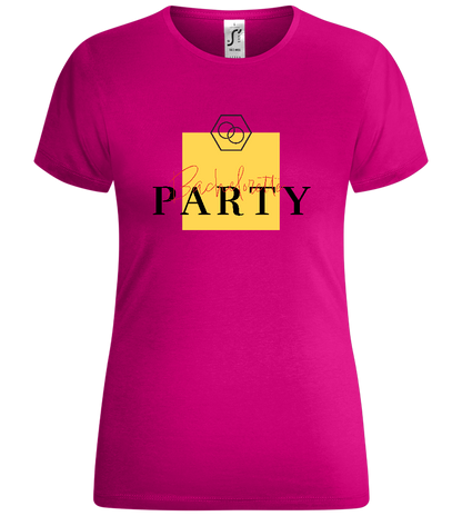 Bachelorette Party Minimalistic Design - Comfort women's t-shirt_FUCHSIA_front