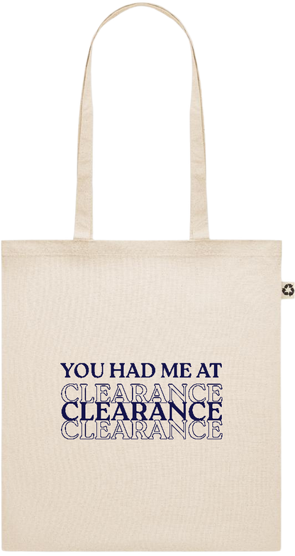 Clearance Design - Recycled cotton shopping bag_BEIGE_front