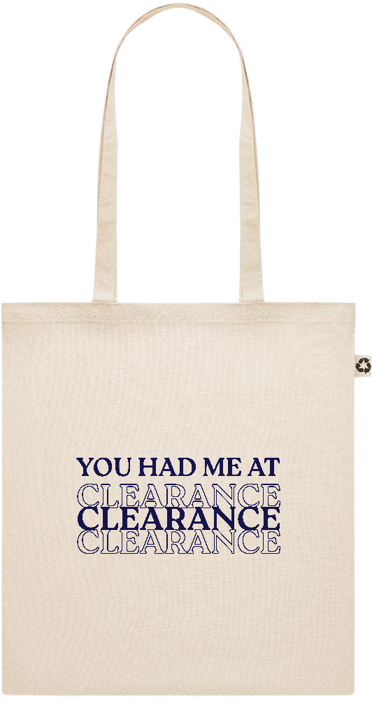 Clearance Design - Recycled cotton shopping bag_BEIGE_front