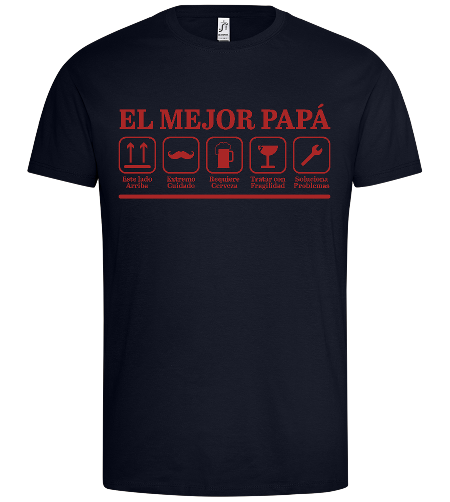 El Mejor Papá Design - Premium men's t-shirt_FRENCH NAVY_front