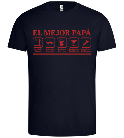 El Mejor Papá Design - Premium men's t-shirt_FRENCH NAVY_front