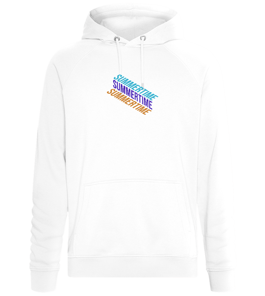 Summertime Design - Comfort unisex hoodie_WHITE_front