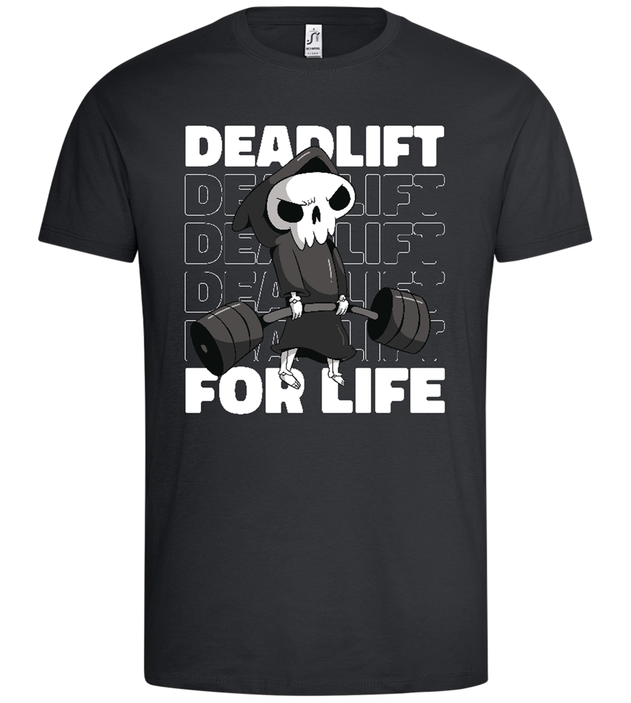 Deadlift for Life Design - Premium men's t-shirt_DARK GRAY_front