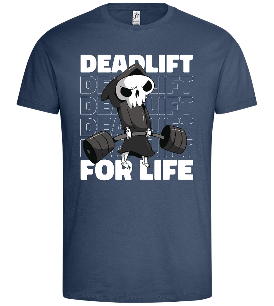 Deadlift for Life Design - Premium men's t-shirt_DENIM_front