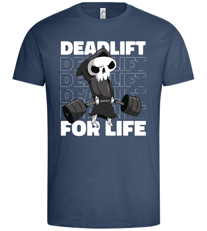 Deadlift for Life Design - Premium men's t-shirt_DENIM_front