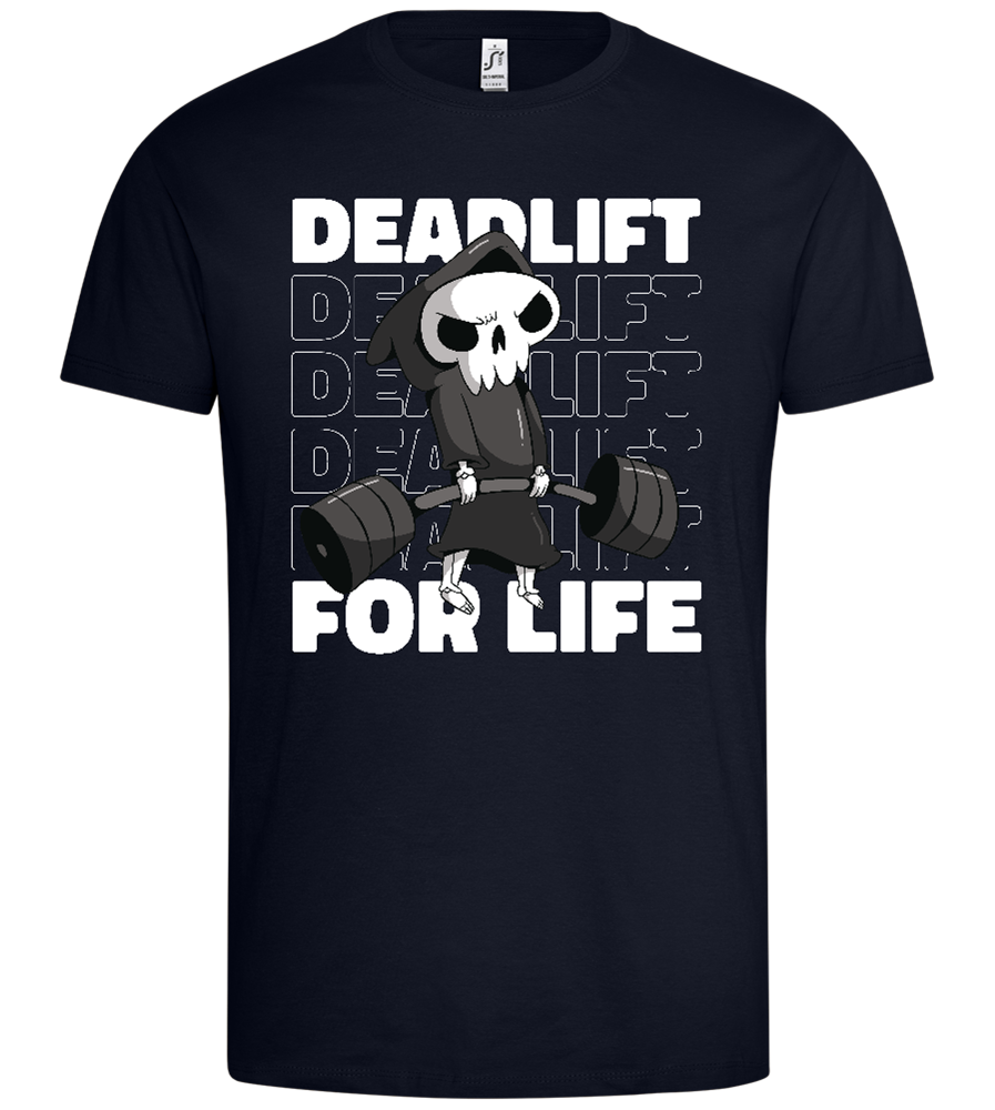 Deadlift for Life Design - Premium men's t-shirt_FRENCH NAVY_front