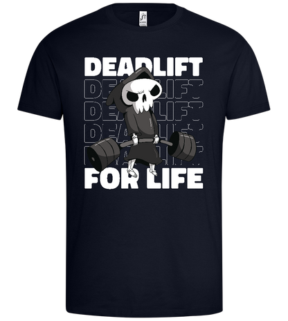 Deadlift for Life Design - Premium men's t-shirt_FRENCH NAVY_front