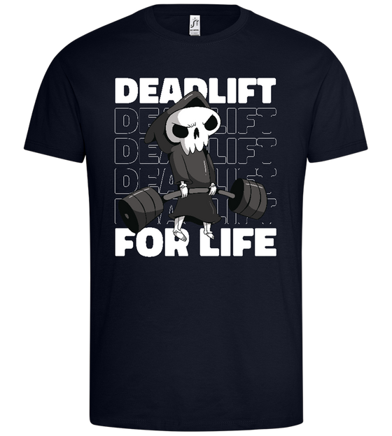 Deadlift for Life Design - Premium men's t-shirt_FRENCH NAVY_front