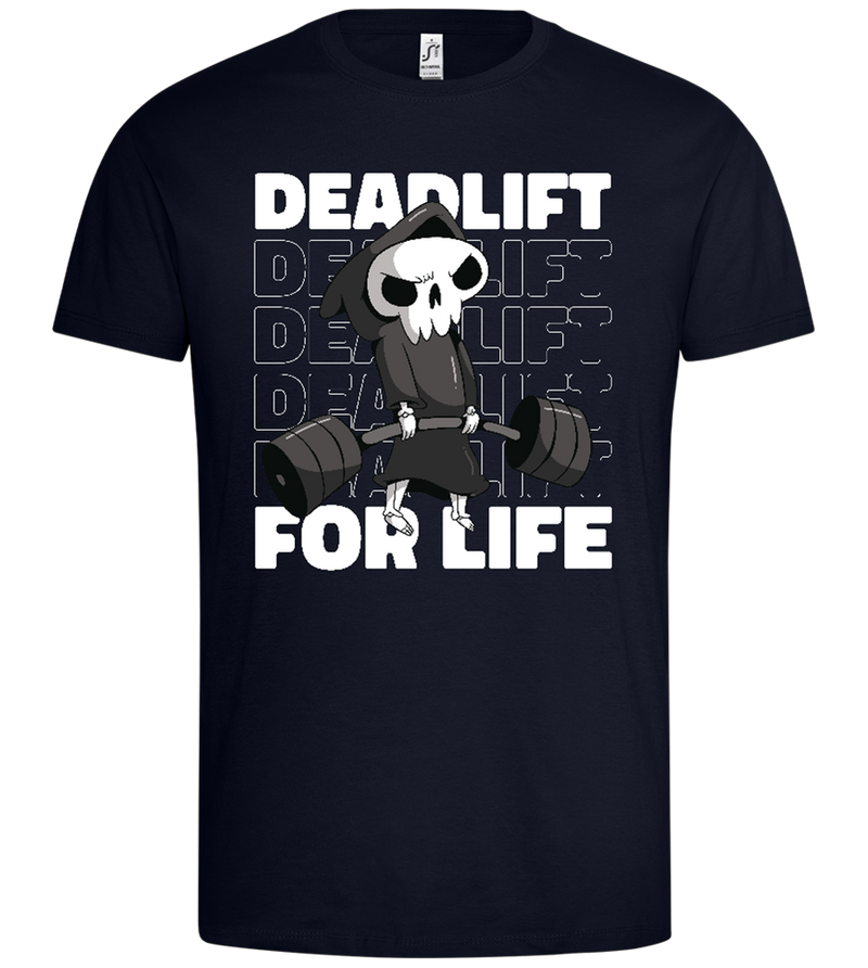 Deadlift for Life Design - Premium men's t-shirt_FRENCH NAVY_front