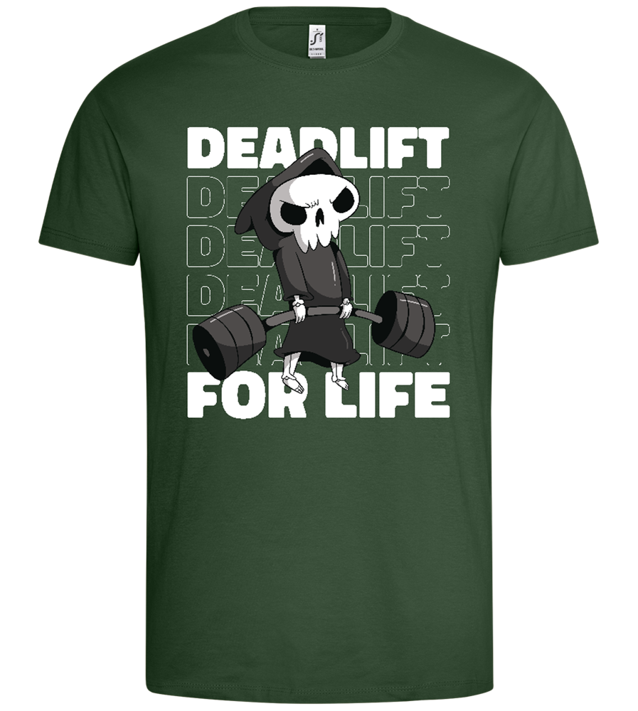 Deadlift for Life Design - Premium men's t-shirt_GREEN BOTTLE_front