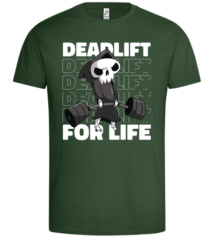 Deadlift for Life Design - Premium men's t-shirt_GREEN BOTTLE_front