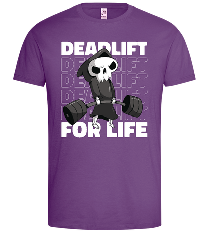 Deadlift for Life Design - Premium men's t-shirt_LIGHT PURPLE_front