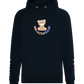 Cool Little Sister Teddy Bear Design - Comfort unisex hoodie_BLACK_front