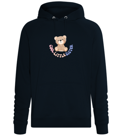 Cool Little Sister Teddy Bear Design - Comfort unisex hoodie_BLACK_front