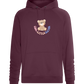 Cool Little Sister Teddy Bear Design - Comfort unisex hoodie_BORDEAUX_front