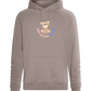 Cool Little Sister Teddy Bear Design - Comfort unisex hoodie_CHARCOAL CHIN_front