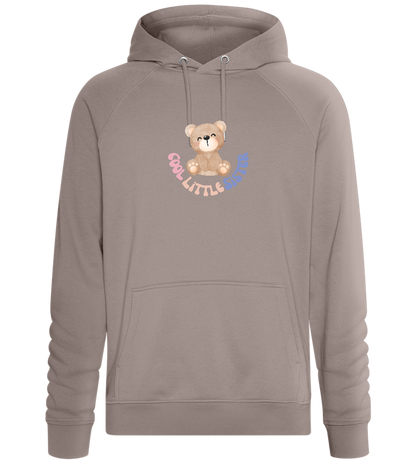 Cool Little Sister Teddy Bear Design - Comfort unisex hoodie_CHARCOAL CHIN_front