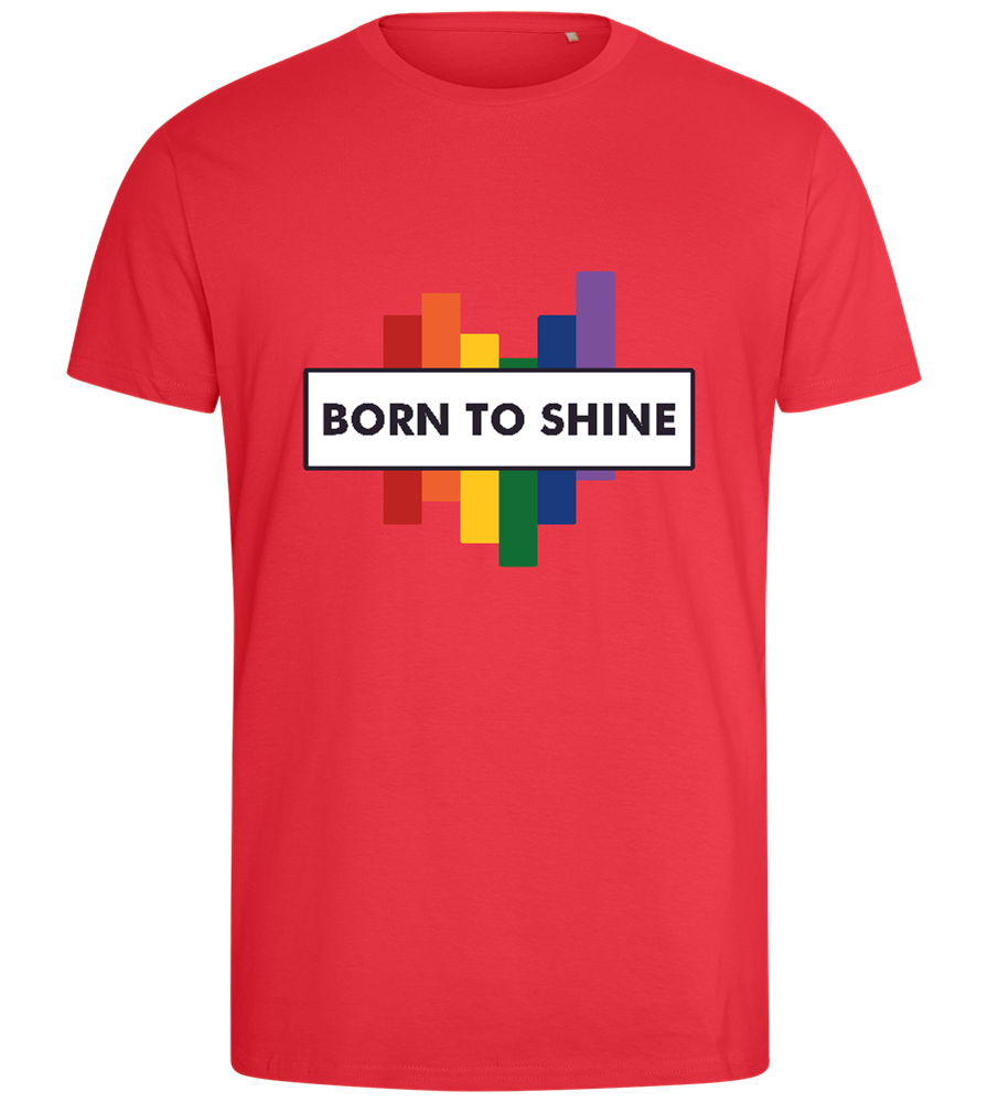 Born to Shine Design - Comfort men's fitted t-shirt_BRIGHT RED_front