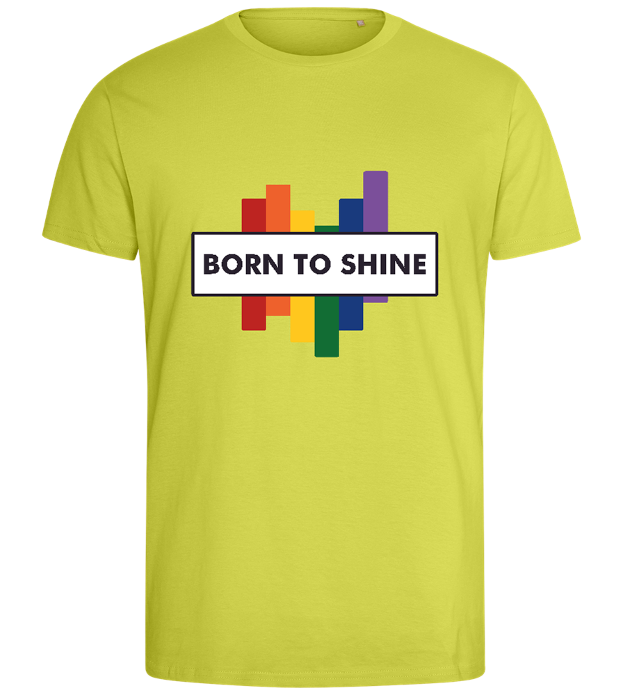 Born to Shine Design - Comfort men's fitted t-shirt_GREEN APPLE_front