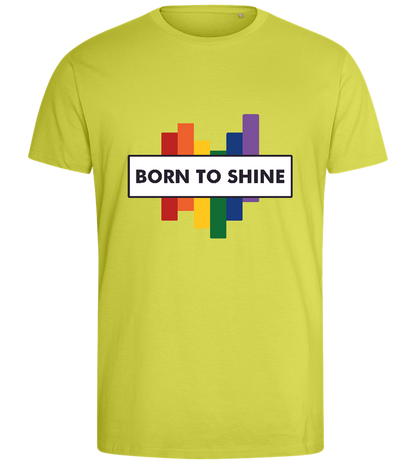 Born to Shine Design - Comfort men's fitted t-shirt_GREEN APPLE_front