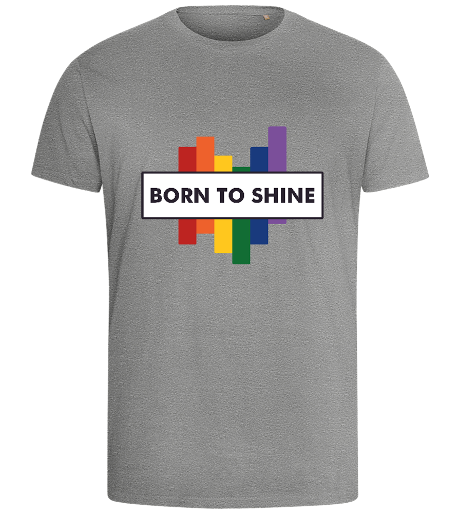 Born to Shine Design - Comfort men's fitted t-shirt_ORION GREY_front