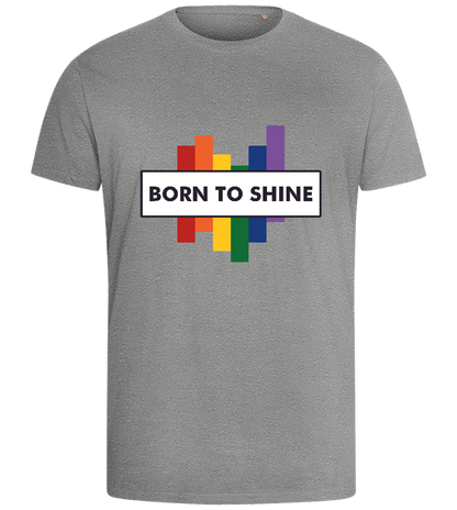 Born to Shine Design - Comfort men's fitted t-shirt_ORION GREY_front