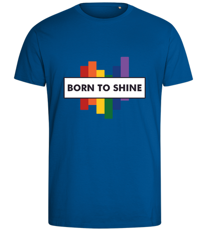 Born to Shine Design - Comfort men's fitted t-shirt_ROYAL_front