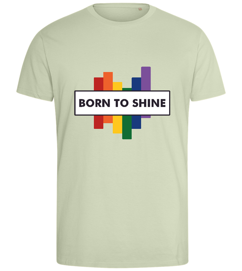 Born to Shine Design - Comfort men's fitted t-shirt_SILESTONE_front