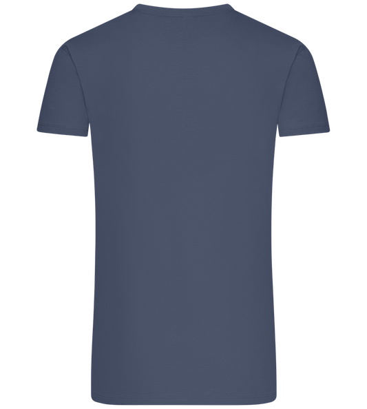 Retro Panther 3 Design - Premium men's t-shirt_DENIM_back