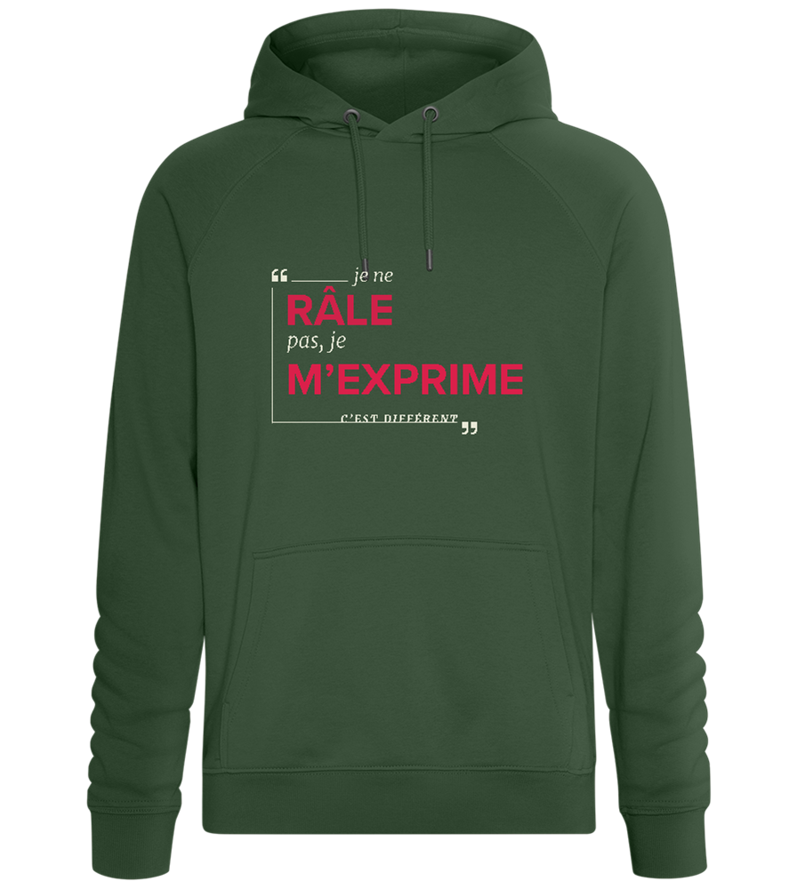 Just Expressing Myself Design - Comfort unisex hoodie_GREEN BOTTLE_front