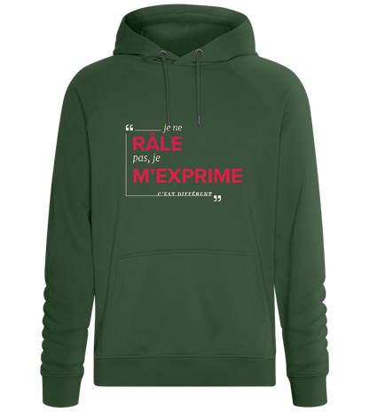 Just Expressing Myself Design - Comfort unisex hoodie_GREEN BOTTLE_front