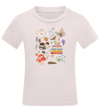 Autumn Vibes Design - Comfort kids fitted t-shirt_LIGHT PINK_front