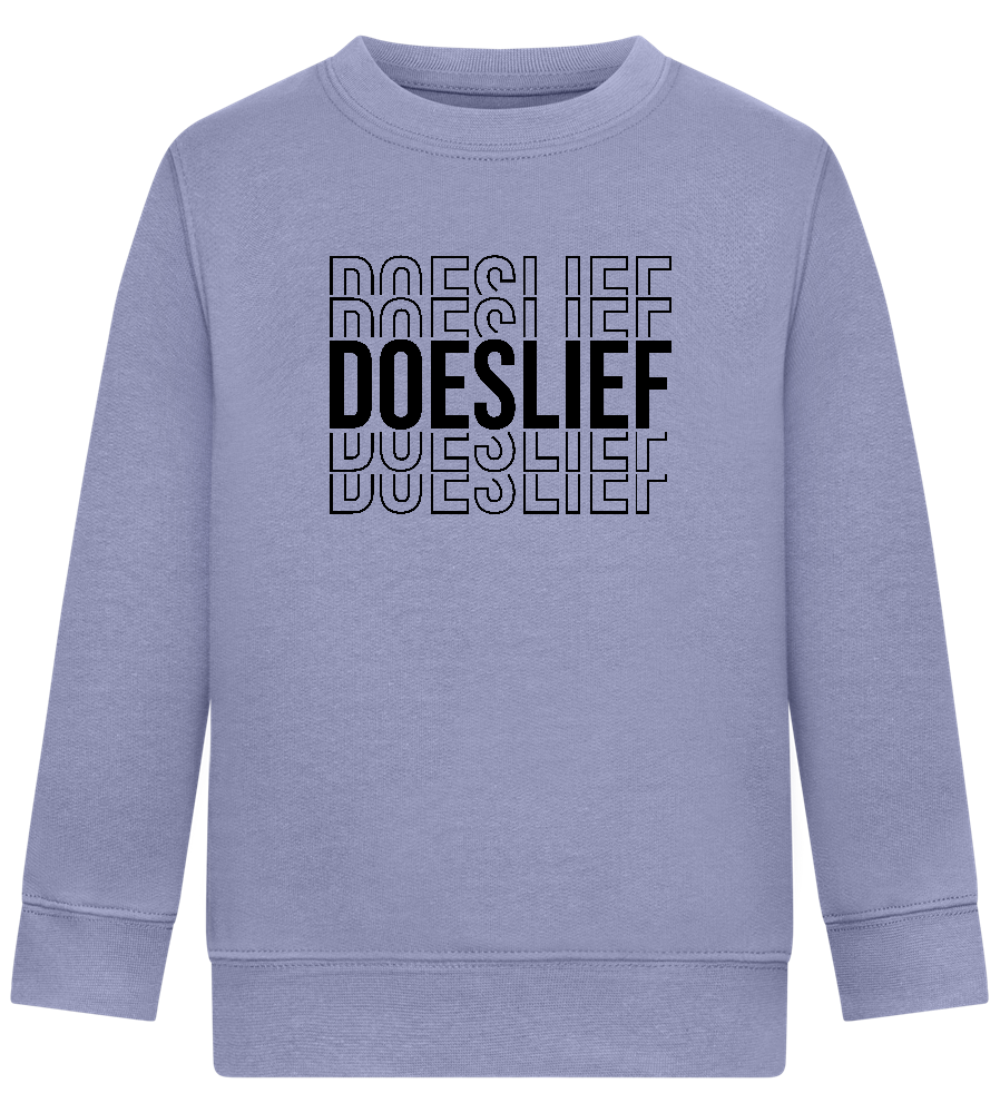 Doeslief Tekst Design - Comfort Kids Sweater_BLUE_front