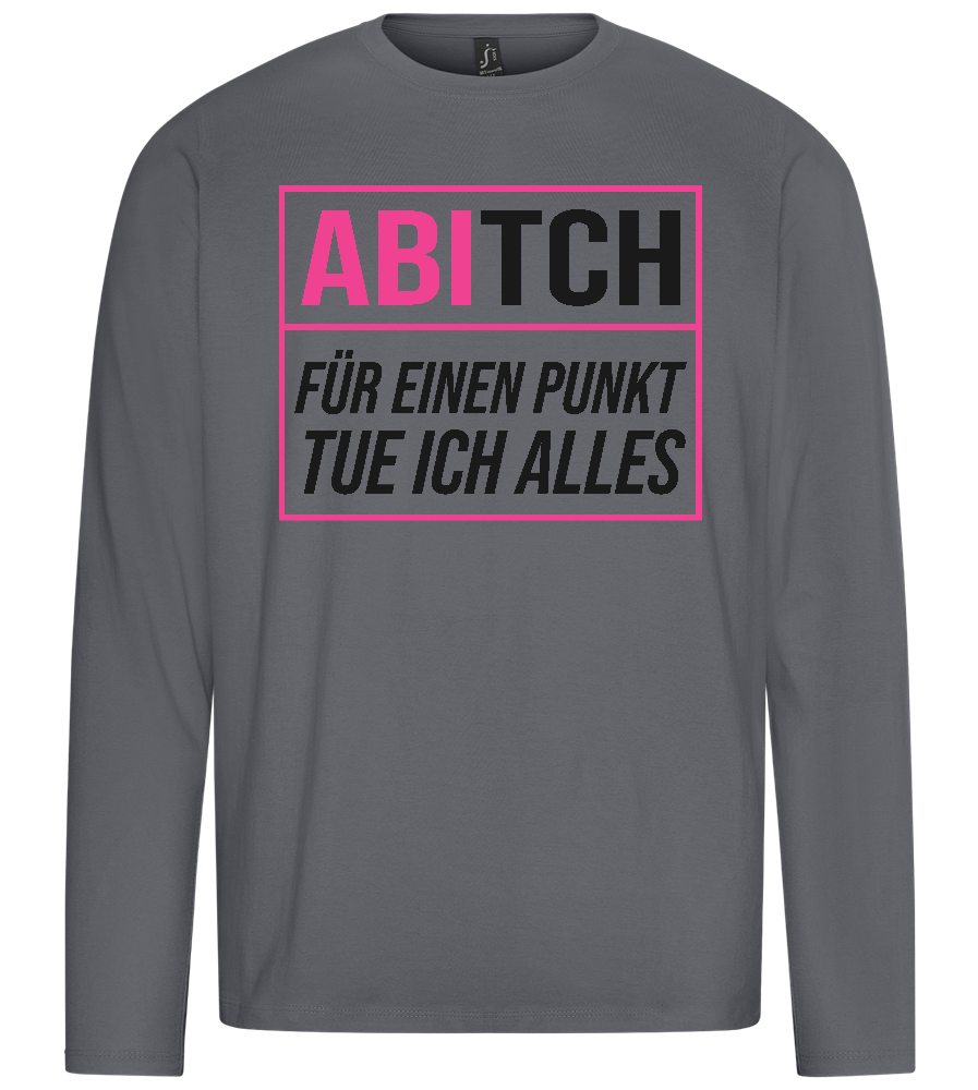 Tue Ich Alles Design - Premium men's long sleeve t-shirt_MOUSE GREY_front