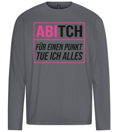 Tue Ich Alles Design - Premium men's long sleeve t-shirt_MOUSE GREY_front