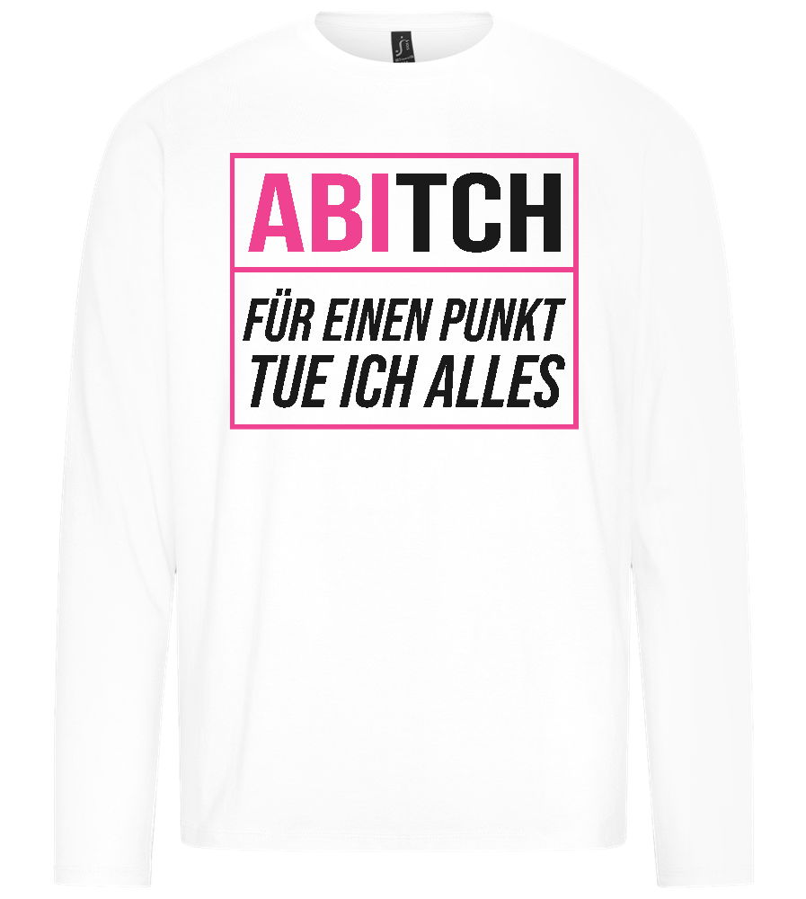 Tue Ich Alles Design - Premium men's long sleeve t-shirt_WHITE_front