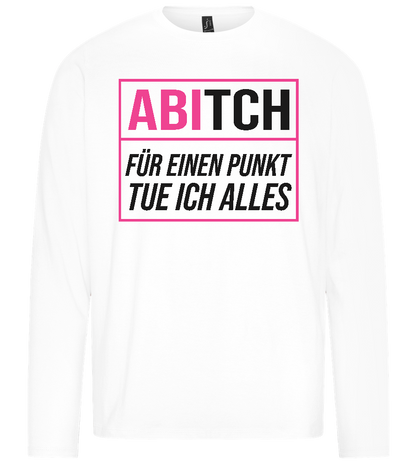 Tue Ich Alles Design - Premium men's long sleeve t-shirt_WHITE_front