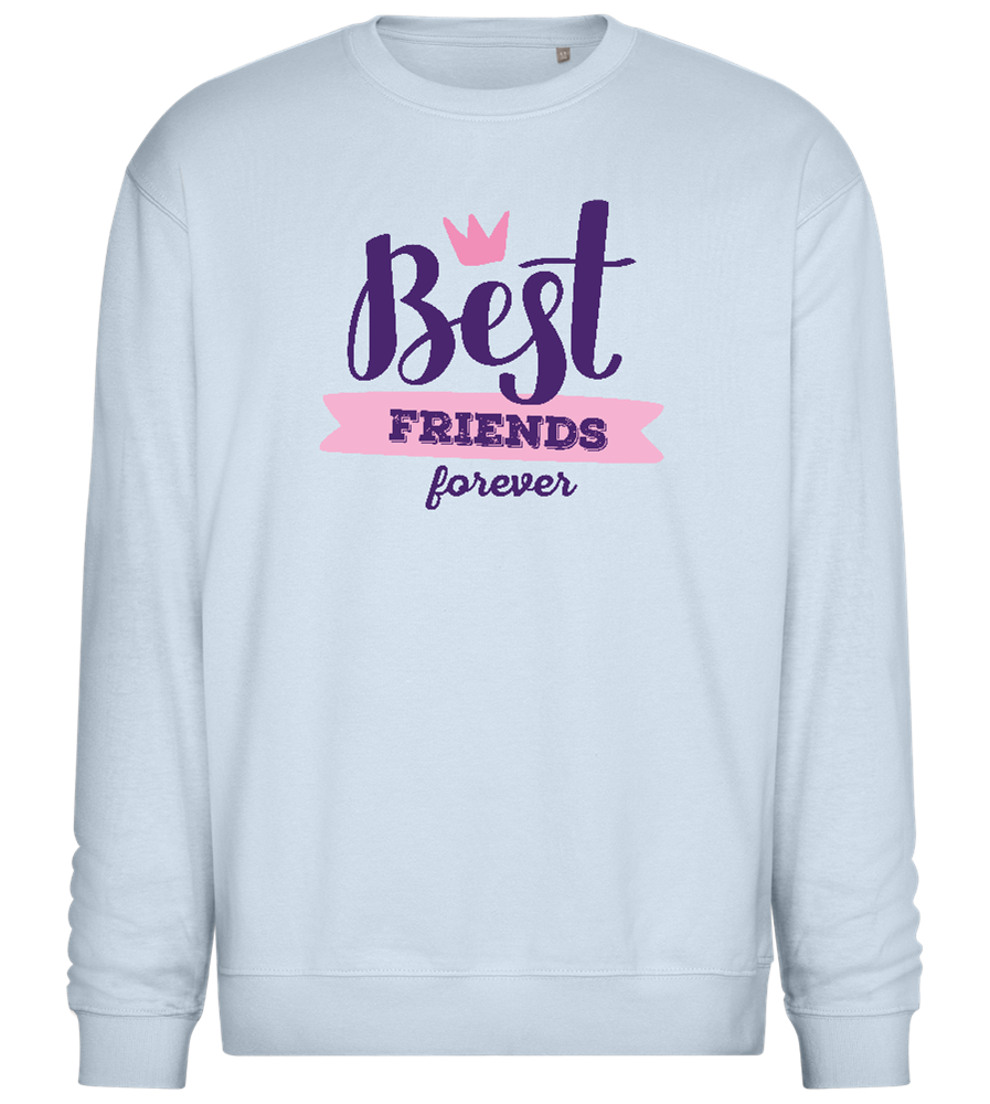 BFF Crown Design - Comfort Essential Unisex Sweater_CREAMY BLUE_front