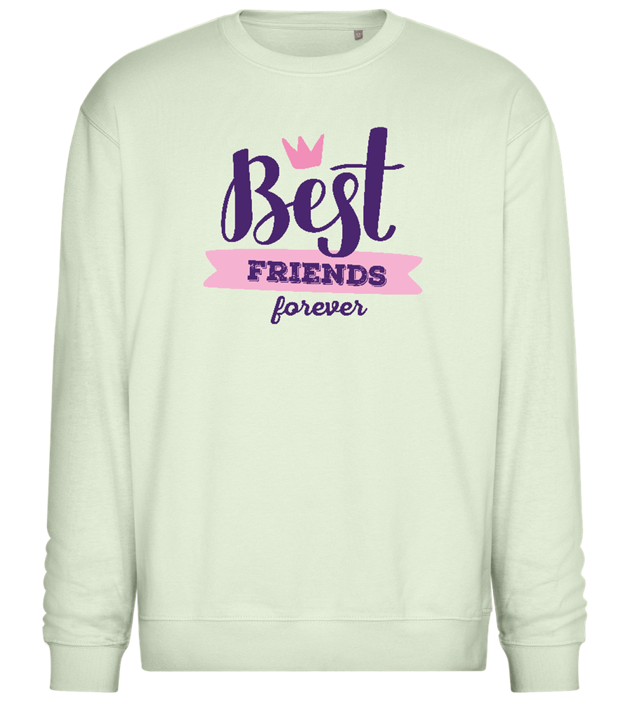 BFF Crown Design - Comfort Essential Unisex Sweater_CREAMY GREEN_front