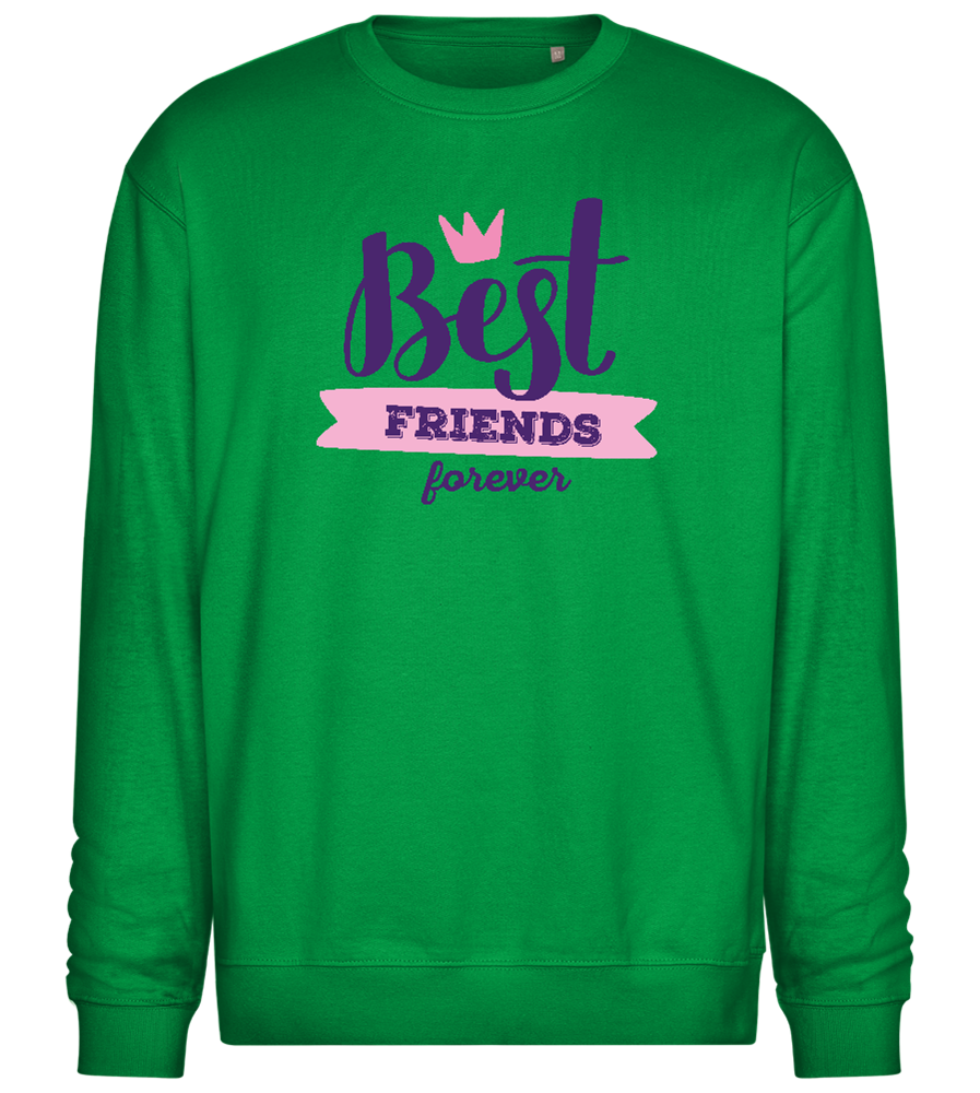 BFF Crown Design - Comfort Essential Unisex Sweater_MEADOW GREEN_front