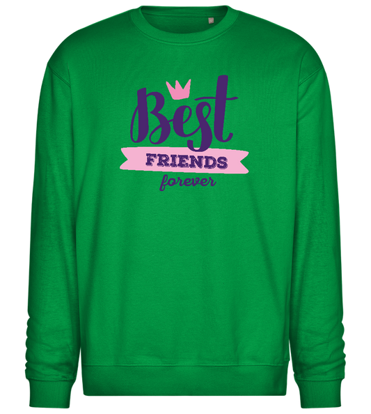 BFF Crown Design - Comfort Essential Unisex Sweater_MEADOW GREEN_front