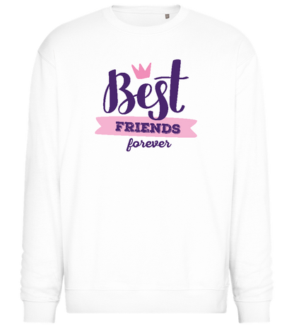 BFF Crown Design - Comfort Essential Unisex Sweater_WHITE_front