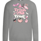 Pink Trick or Treat Design - Premium kids long sleeve t-shirt_ORION GREY_front