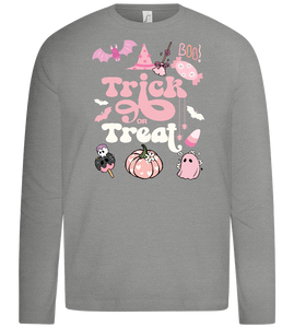 Pink Trick or Treat Design - Premium kids long sleeve t-shirt