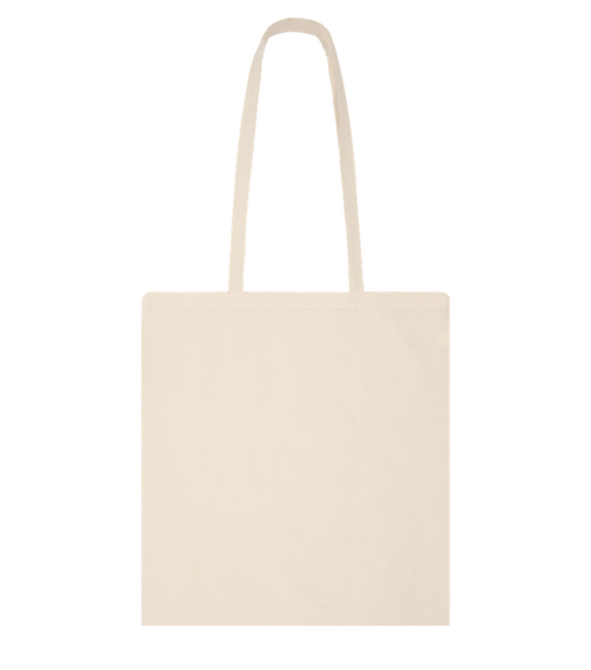 Premium cotton tote bag_BEIGE_back