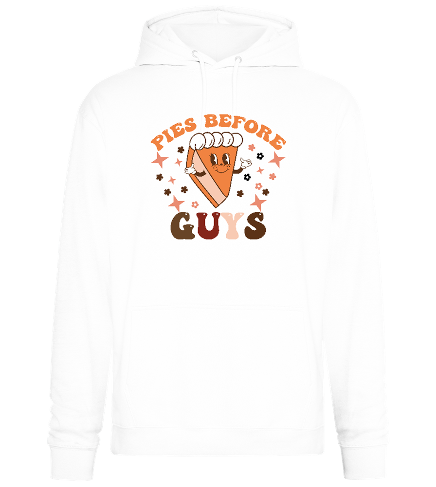 Pies Before Guys Sparkle Design - Premium Essential Unisex Hoodie_WHITE_front